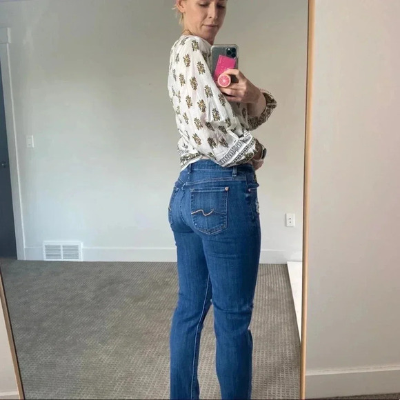 7 For All Mankind Josefina Skinny Boyfriend Jeans - Picture 3 of 14